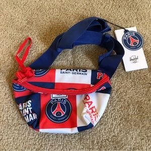 The Herschel Supply Fourteen Paris St. Germain AOP White One Size Fanny Pack NWT